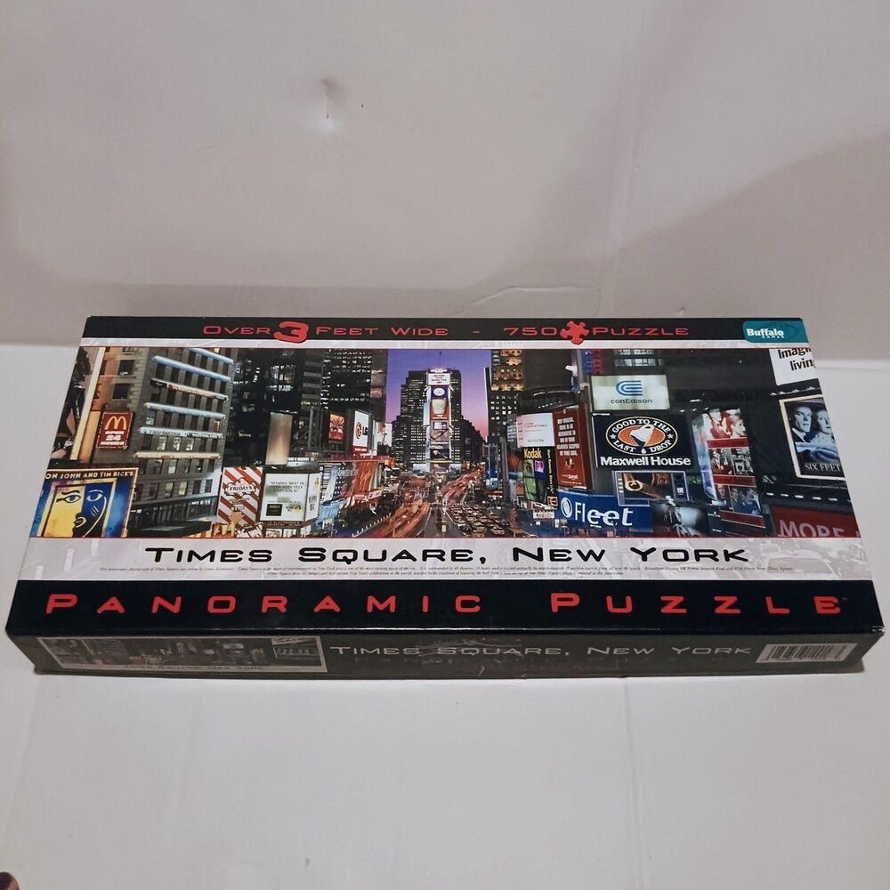 Buffalo Games Panoramic Times Square Puzzle-2006-New York City Landmarks-3 Ft